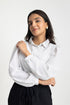 Dotted White Georgette Top